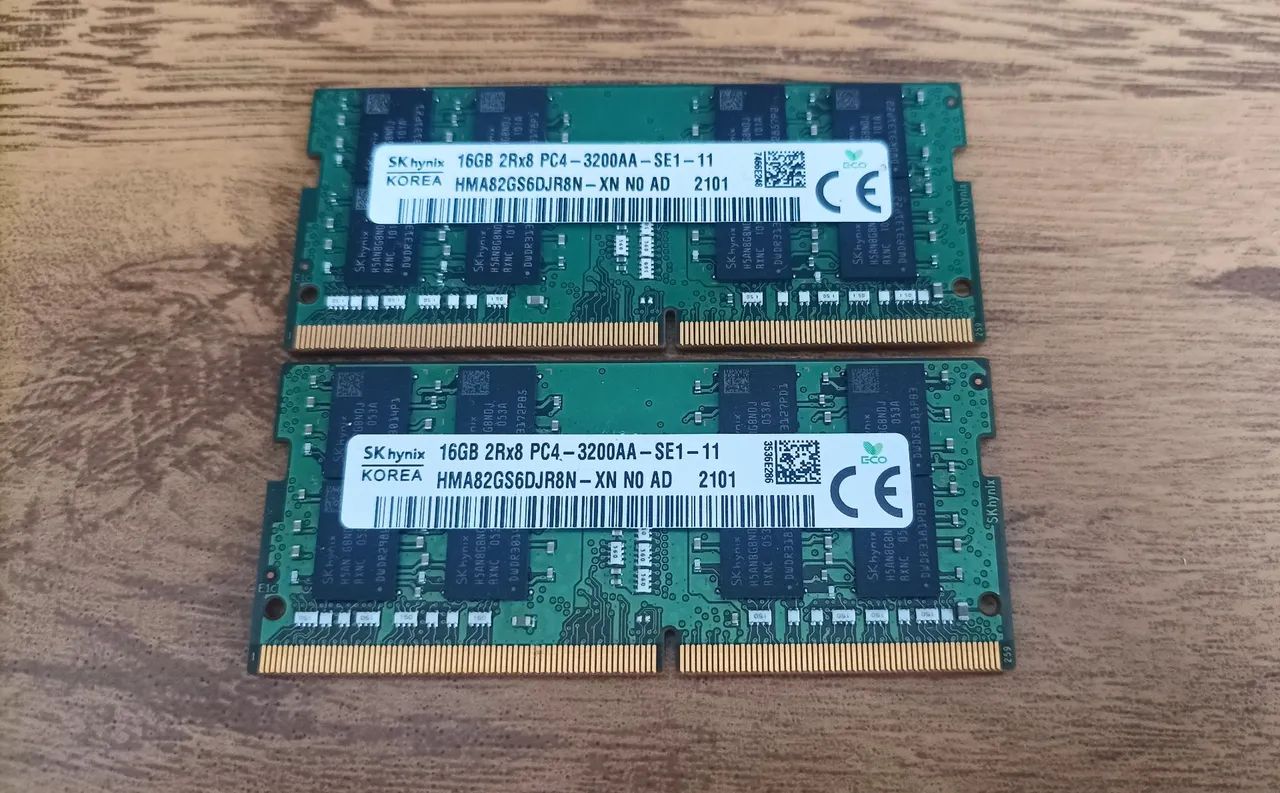 32gb ( 2 x 16gb ) DDR4 3200:para NOTEBOOK perfeita Ac OLXpay