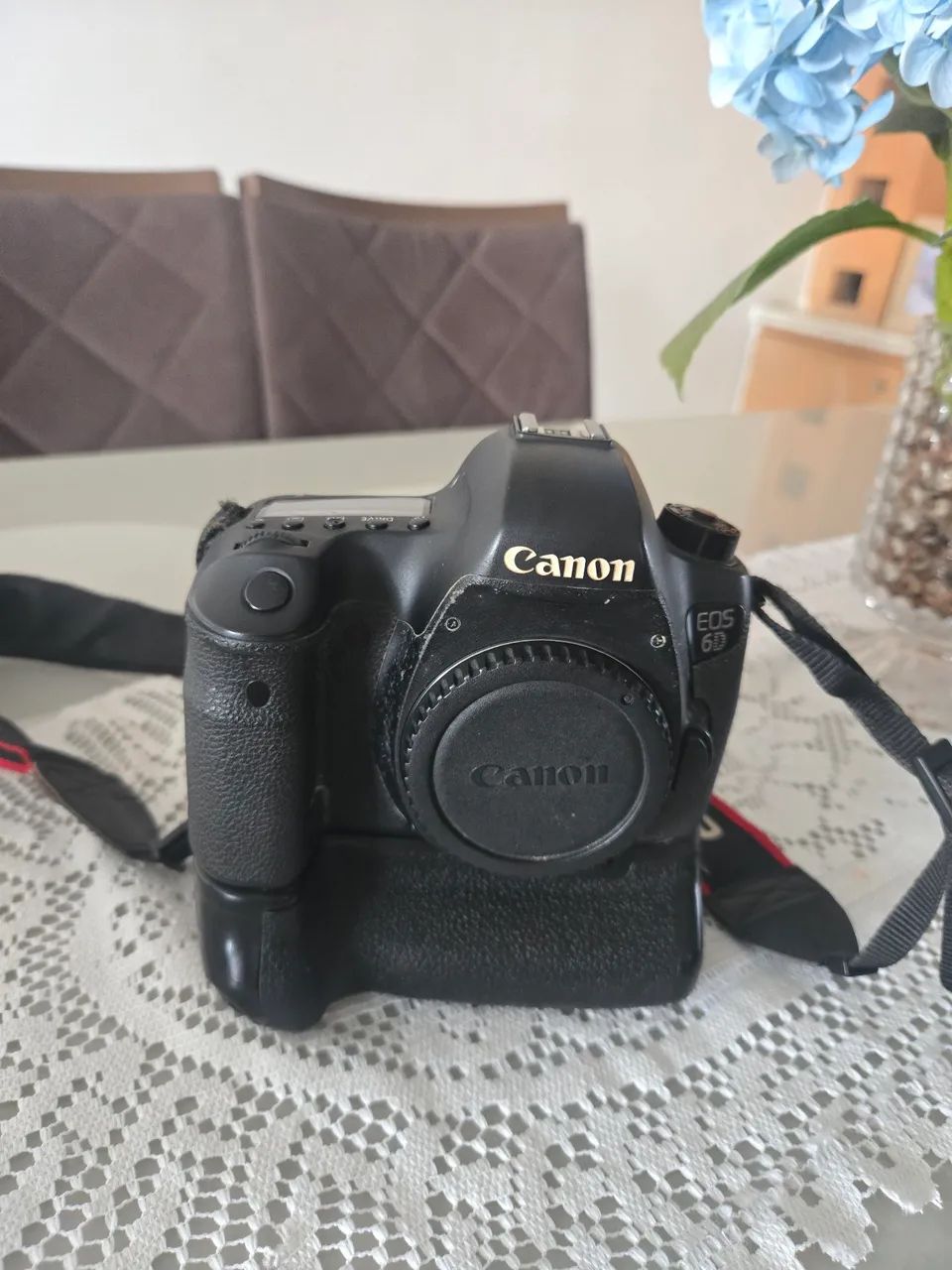 Camera canon EOS 6D com gripe 