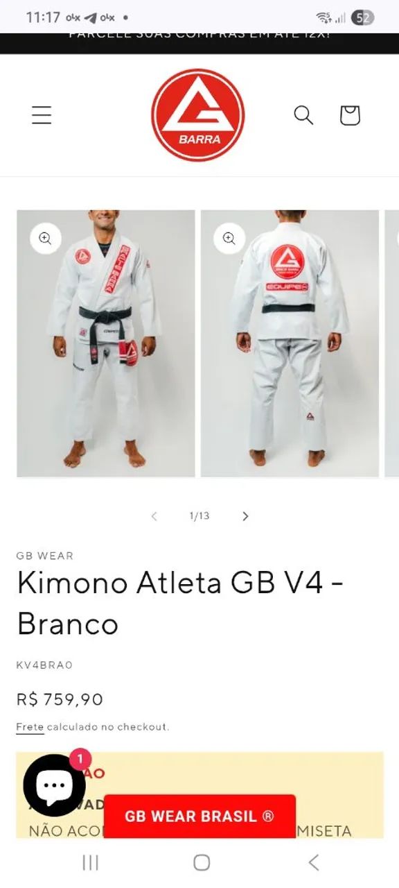 Kimono Alteta grace Barra pra campeonato tamho A-2 - Foto 6
