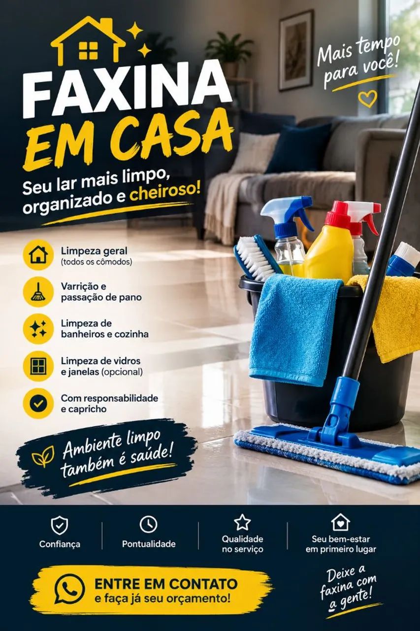 Limpeza doméstica 