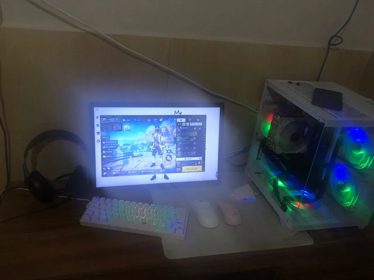 Troco setup completo em iPhone,vídeo games,ou outro pc com volta 