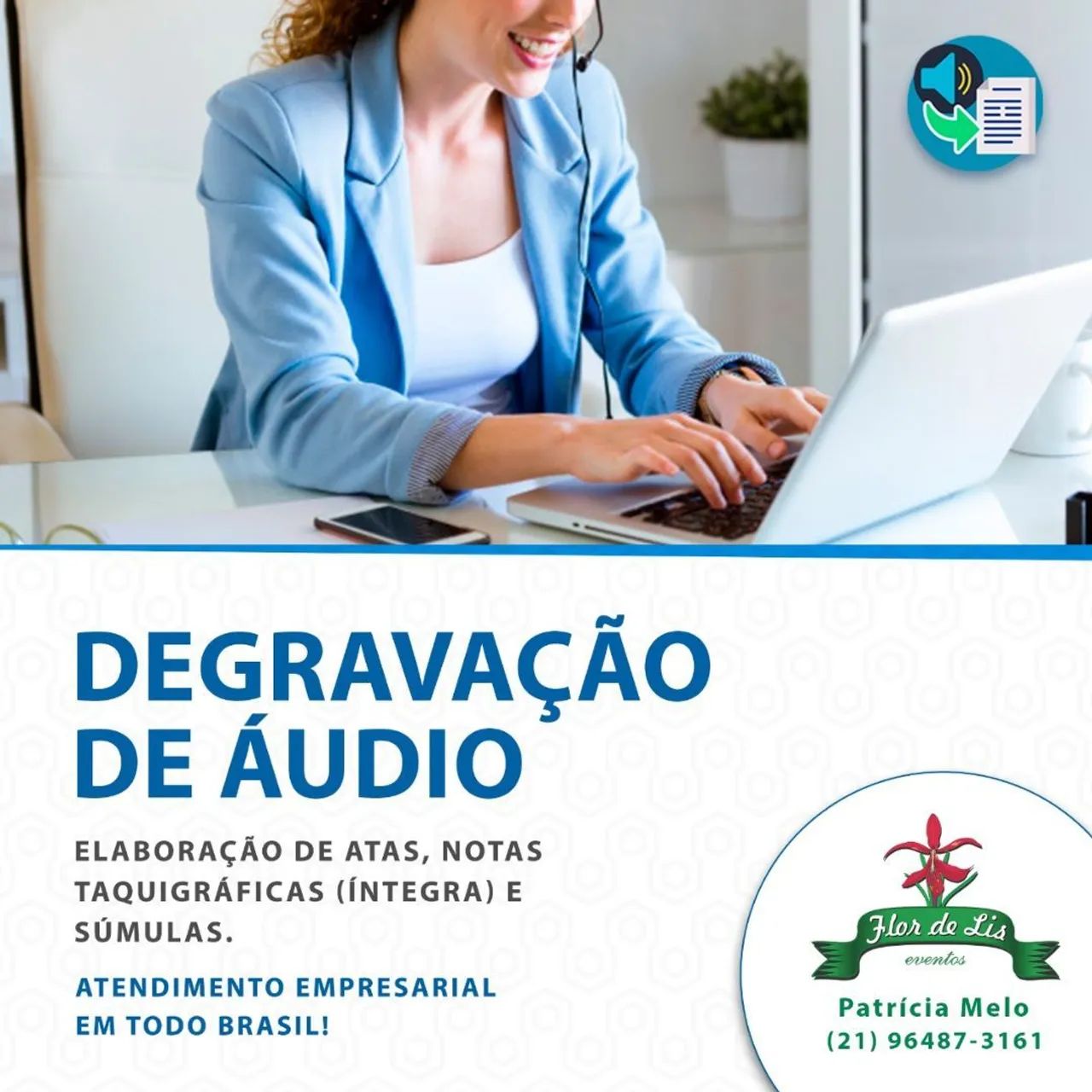 Taquigrafia e Transcrição de Áudio  - Foto 2