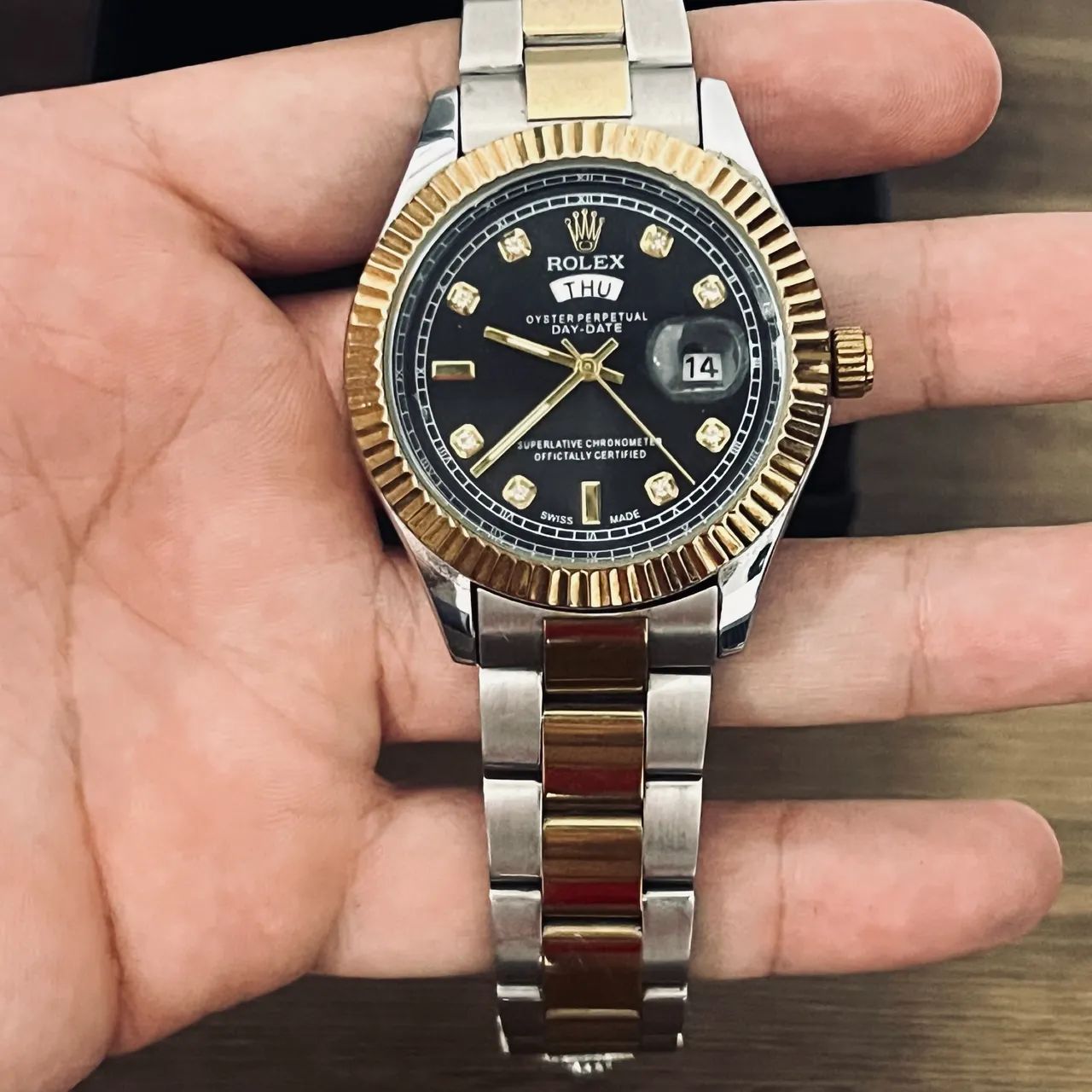 Relógio Rolex prata e dourado - Foto 2