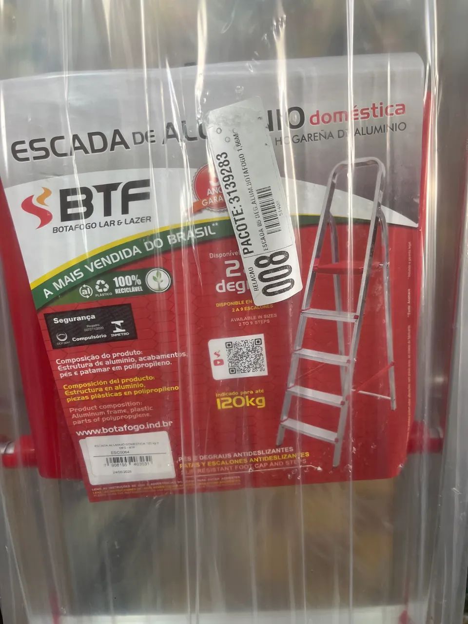 Escada 05 degraus em alumínio  - Foto 2