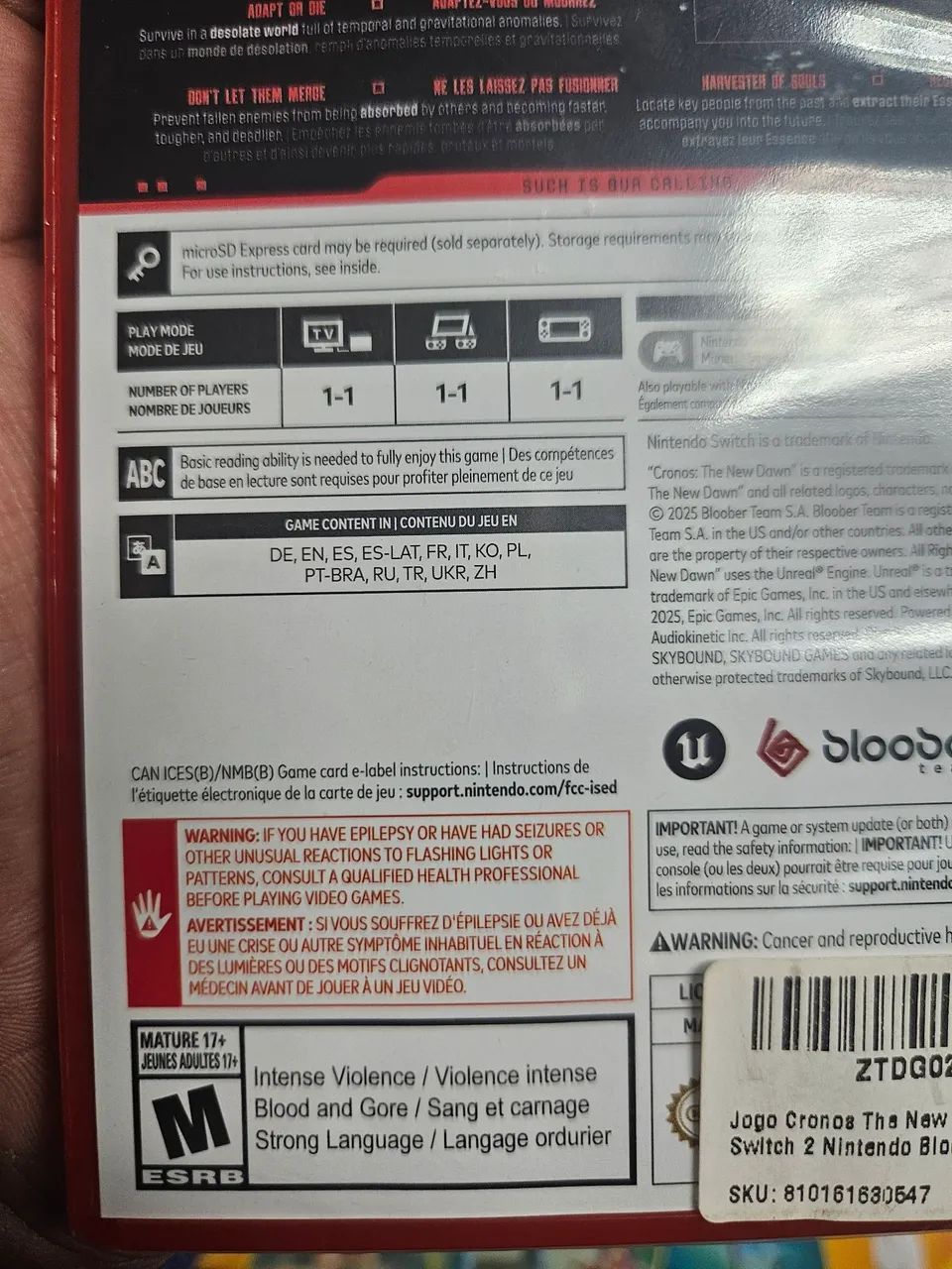 Jogo Para Nintendo Switch 2 - Foto 5