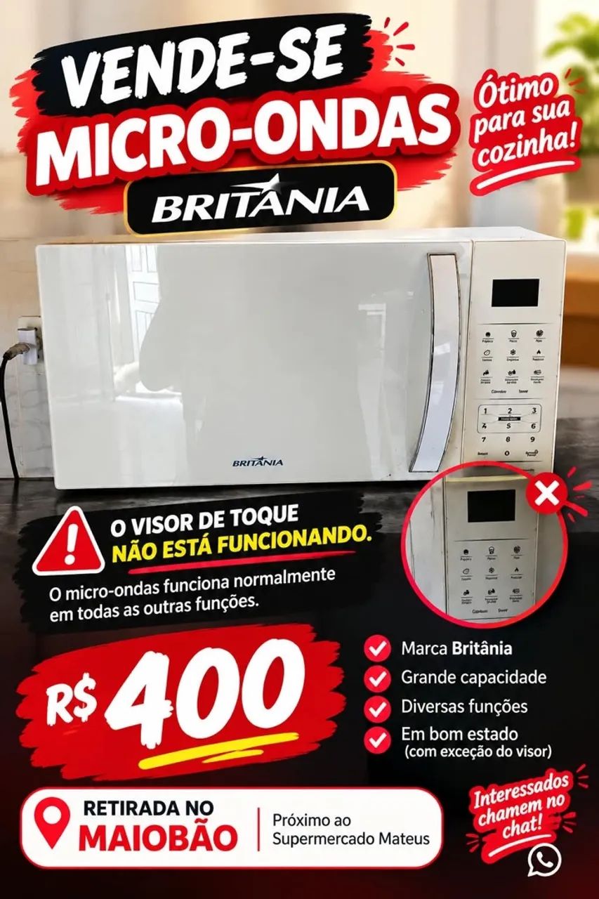 MICROONDAS R$400