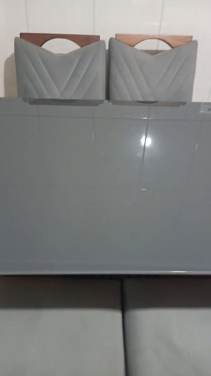 Mesa de 6 cadeiras com tampo de vidro - Foto 3