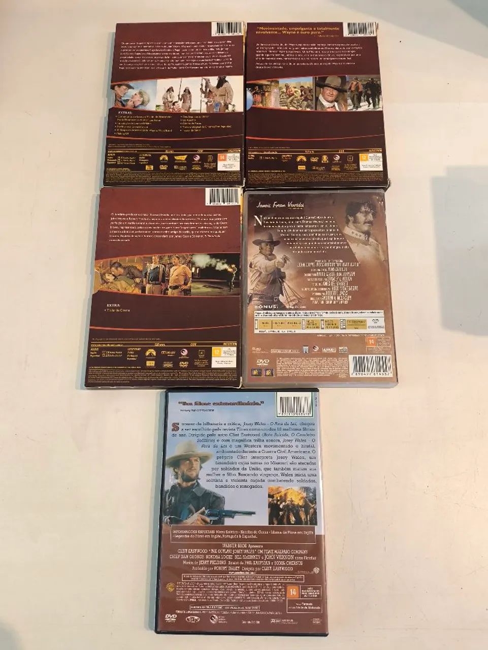 Lote 7 DVDs Clássicos de Faroeste / Western (John Wayne, Clint Eastwood e mais) - Foto 4