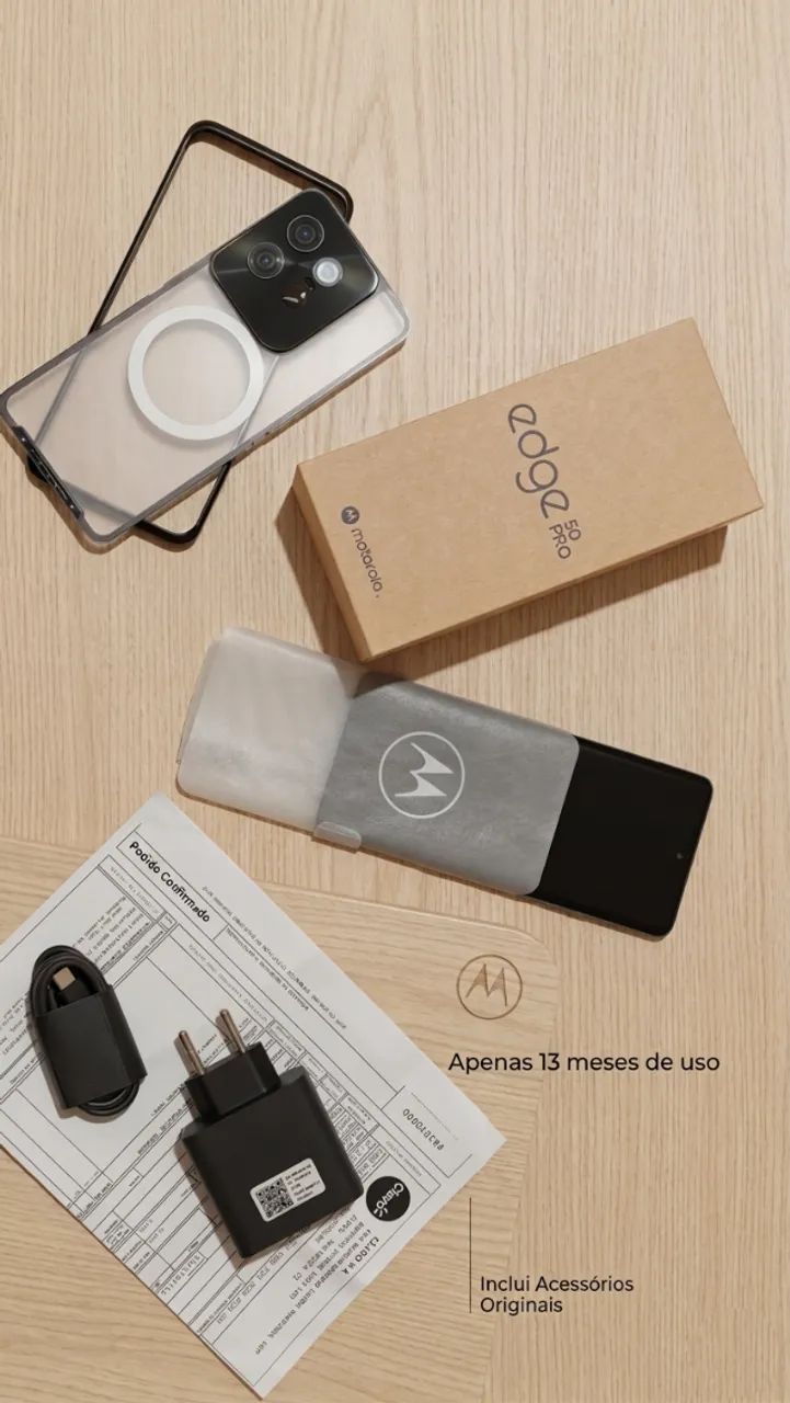 Motorola Edge 50 Pro - 256GB - 12GB RAM - Apenas 13 meses de uso
