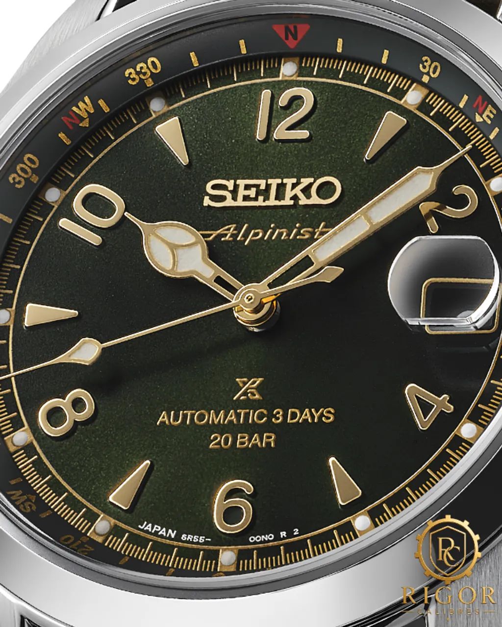 Relógio Seiko Prospex Alpinist Automático SBDC211/ SPB507 Mostrador Verde 200m - Foto 3