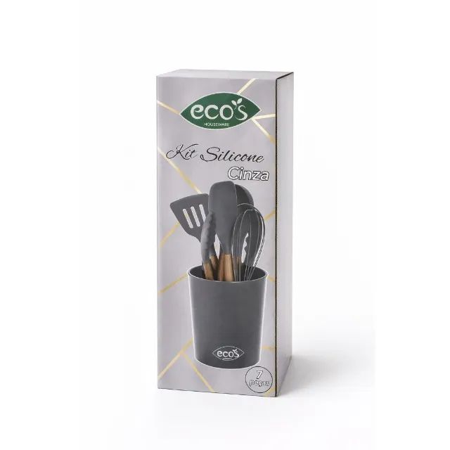 Conjunto de Utensílios Silicone 7 peças - Ecos - Foto 3