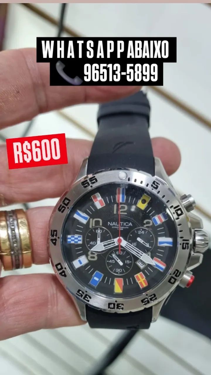Relógio NAUTICA NAÇÕES  - PULSEIRA DE BORRACHA  - Foto 2