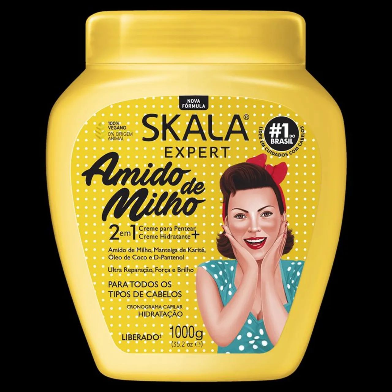 Creme de tratamento expert amido de milho 2 em 1 1kg  - Foto 4