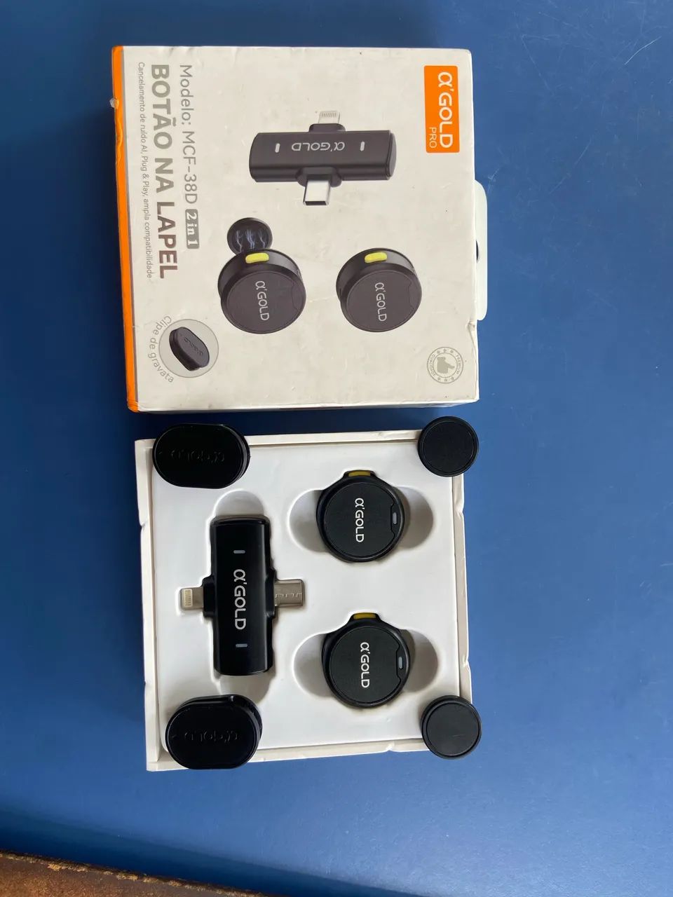 Microfone Lapela A Gold Pro Anatel  - Foto 2