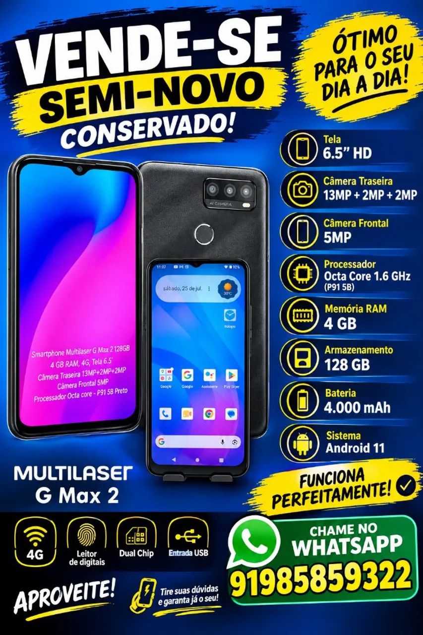 SMARTPHONE MULTILASER GMAX128