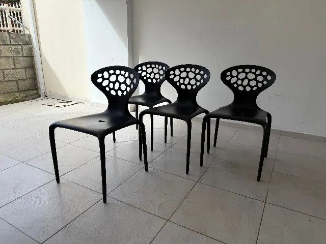 4 cadeiras Moroso Supernatural pretas - Foto 2