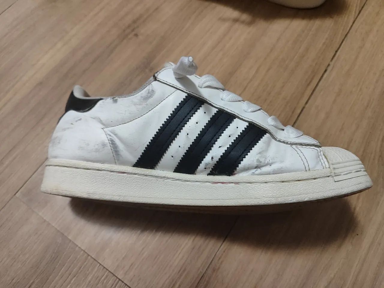 ADIDAS SUPERSTAR OTIGINAL - branco - 37/38  - Foto 5