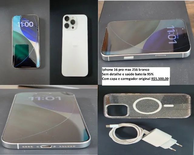 Iphone 16 pro max 256 branco - SEM DETALHE