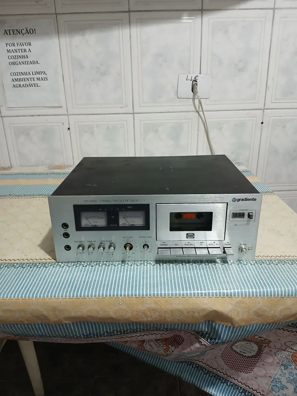Tape deck Gradiente CD 3500 ( Vendo peças) leia a descrição 