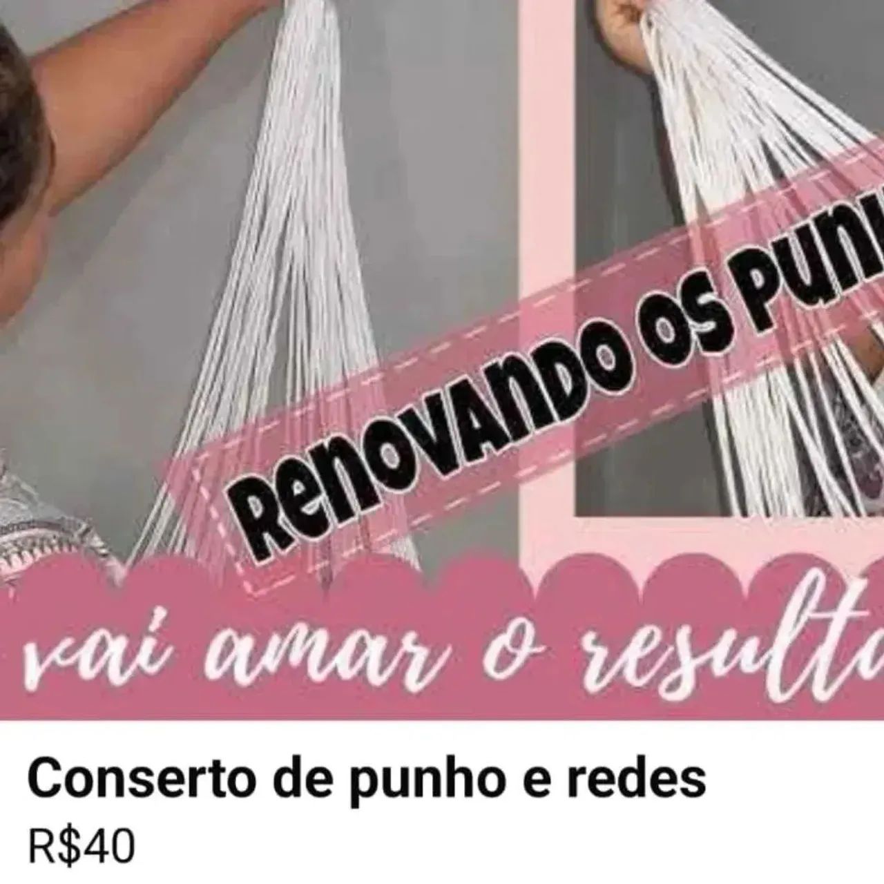 Empunho redes de todosvos tipos