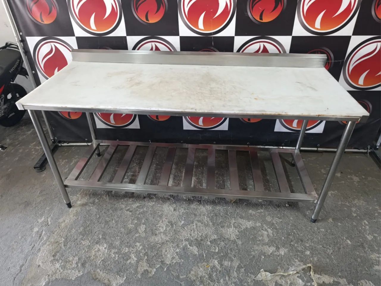 Mesa inox com polietileno  - Foto 2