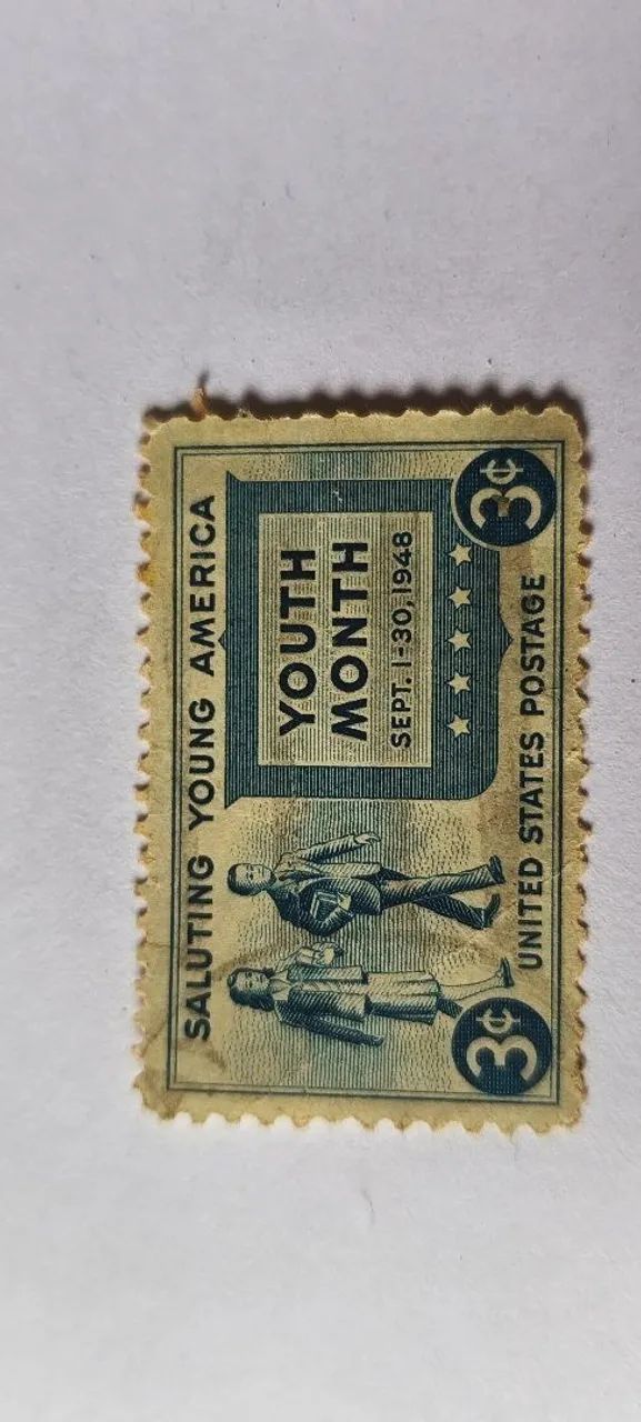 Selo postal estados unidos 1948 importado Raro  - Foto 4