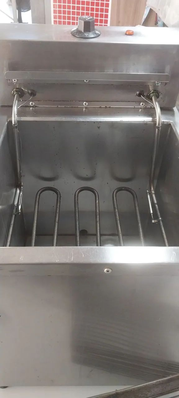 Fritadeira profissional elétrica e balança digital eletrica - Foto 4
