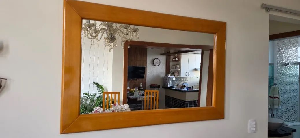Conjunto de sala de jantar 6 lugares, buffet e espelho - Foto 4