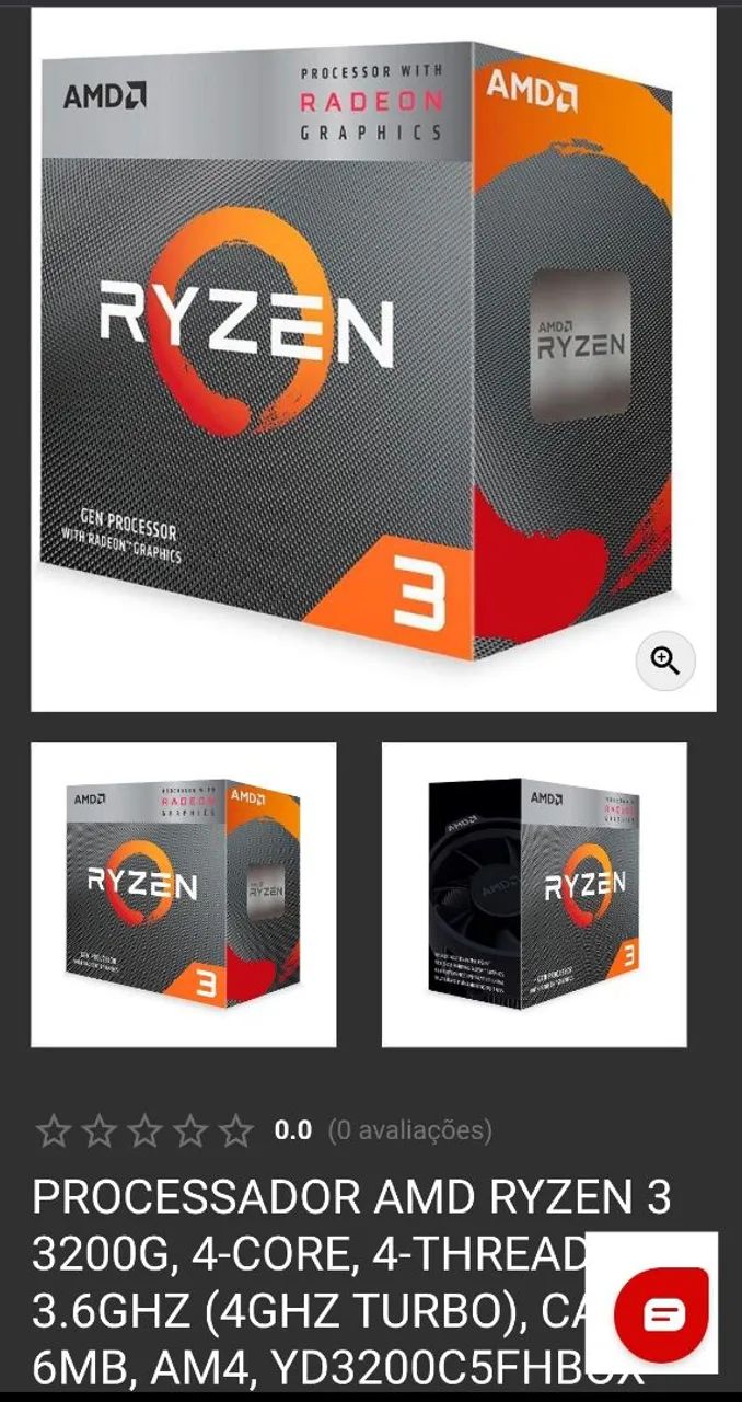 Amd Ryzen 3 3200G 