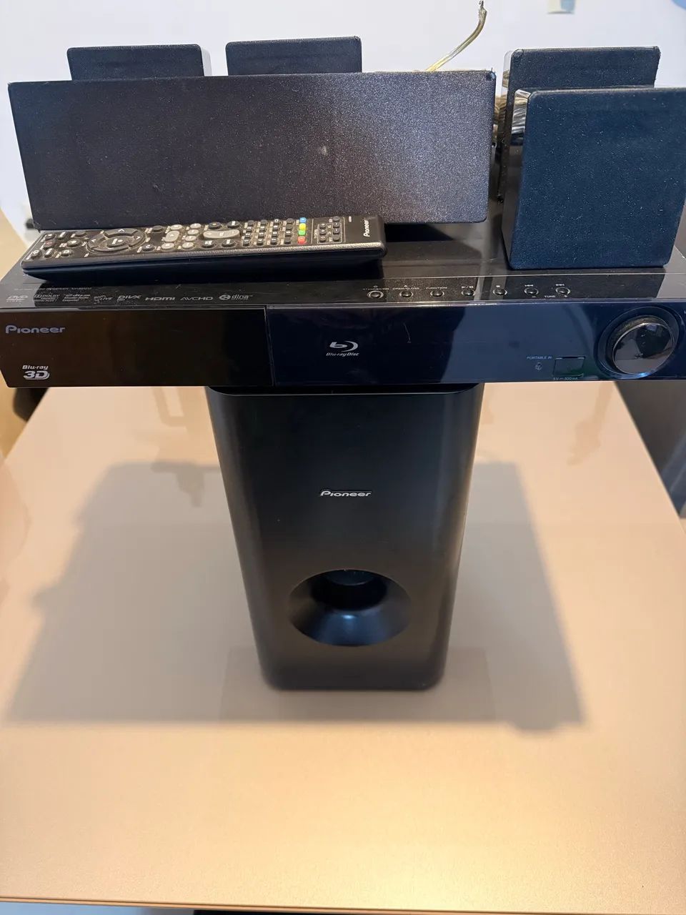 Home Theater Pioneer XV-BD212 (receiver com defeito)