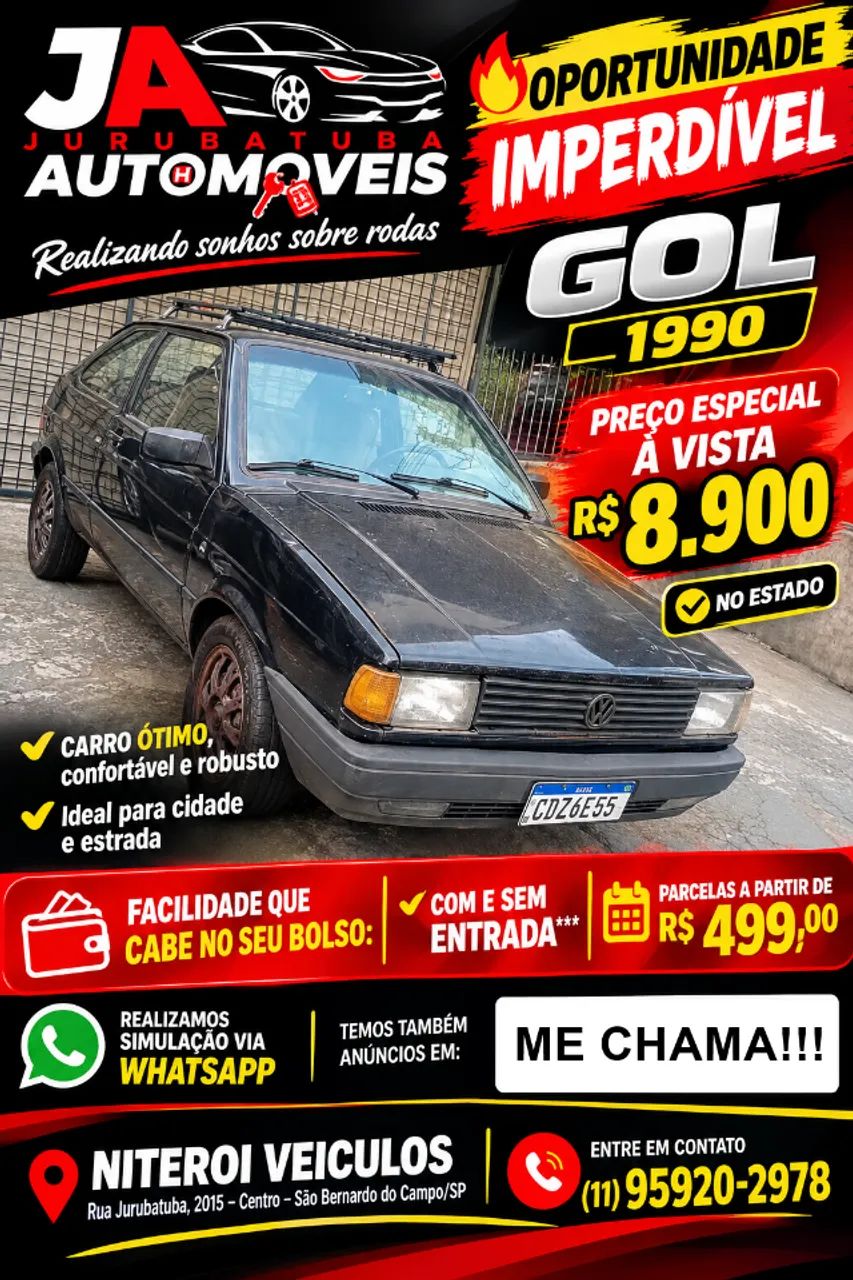 Volkswagen Gol Geração I CL 1.8 8V Gasolina Mec. 2P 1990