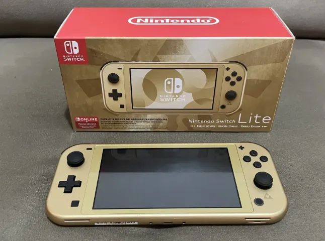 Switch Lite Zelda Hyrule Edition Nacional Novo Lacrado NF