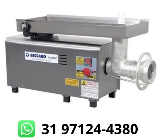 Moedor de Carne Beccaro Boca 22 Inox Novo