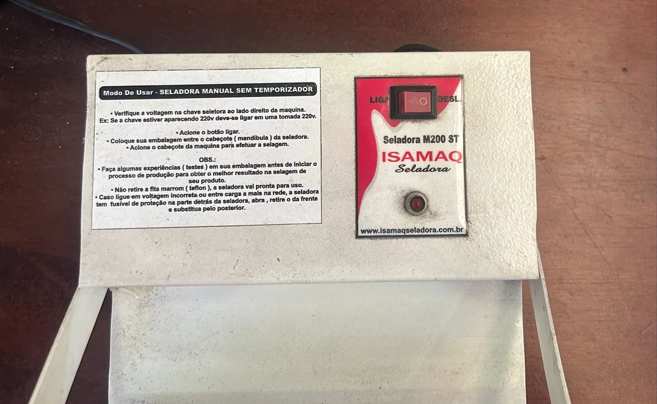 Seladora Manual Isamaq M200 ST (20cm) Bivolt  - Foto 3