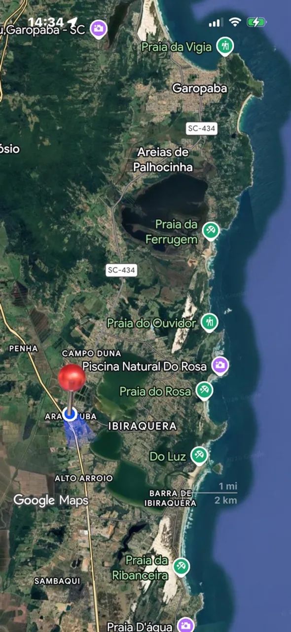 Lote Araçatuba entrada de Garopaba - Foto 3
