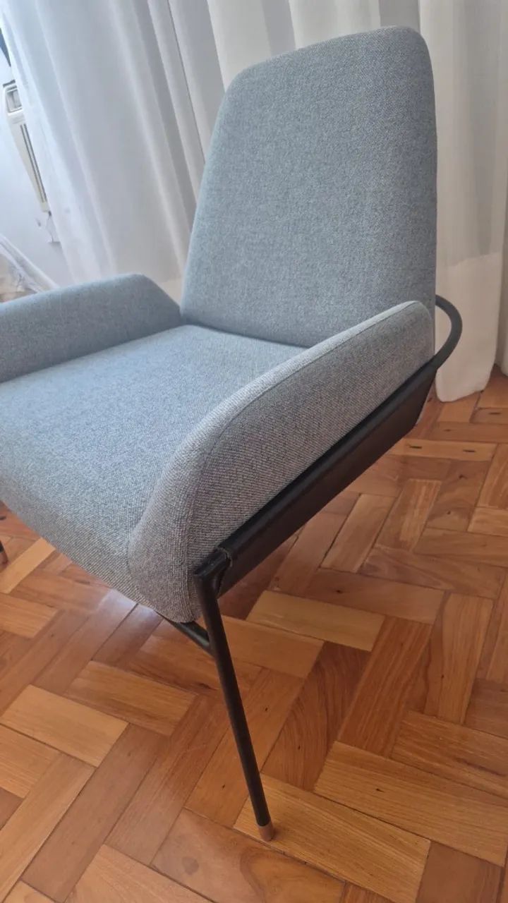 POLTRONA DESIGN LINA - LINHO AZUL -  Suíte Design (LÍDER) - Foto 4