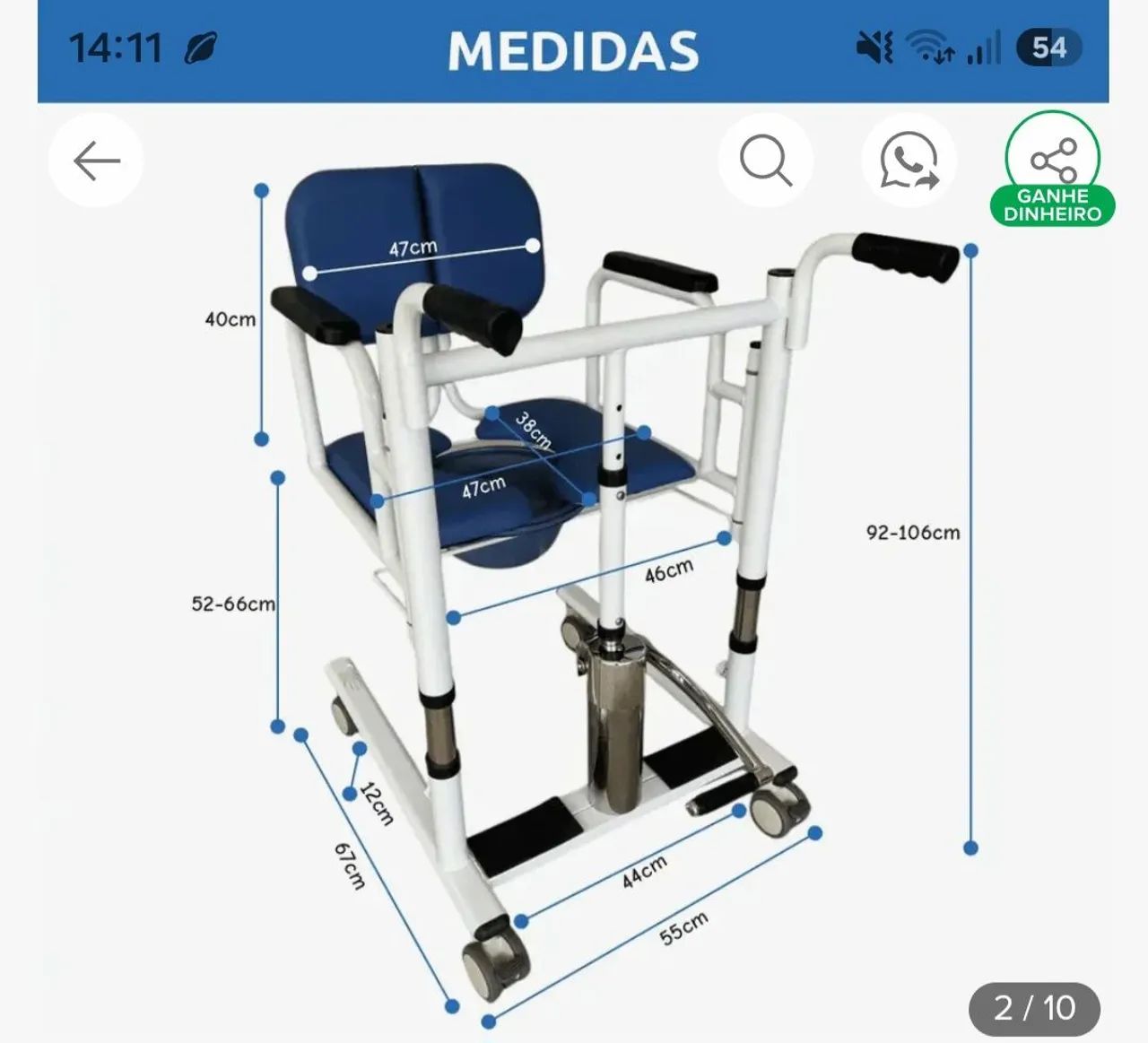 Cadeira de transferência!!! - Foto 5