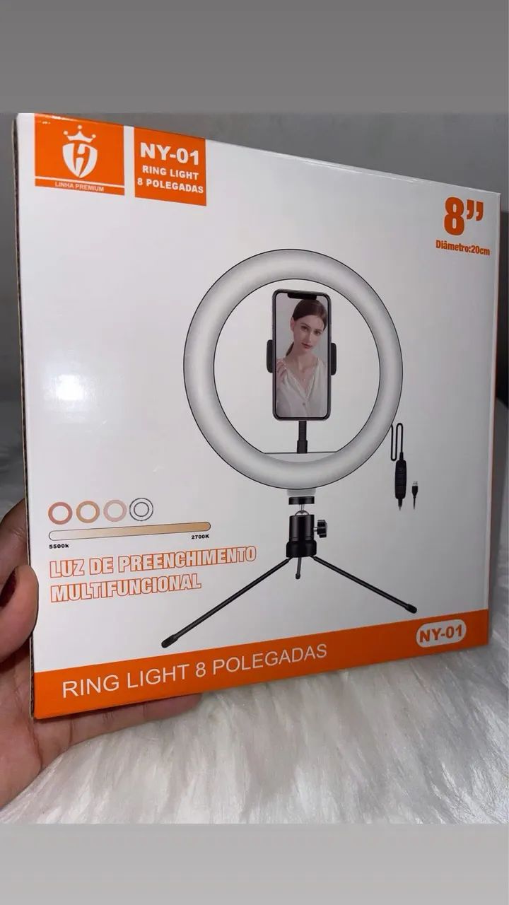 Ring light Mesa- 8 Polegadas   - Foto 2