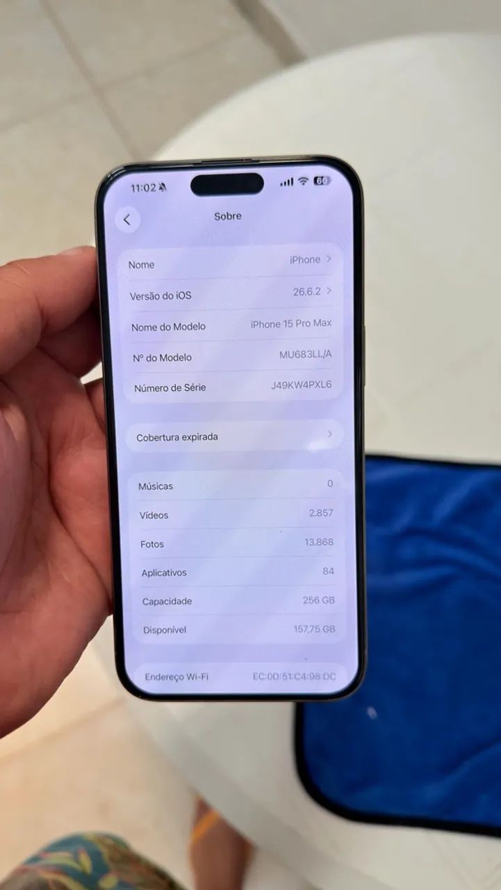 iPhone 15 pro Max - passo cartão 