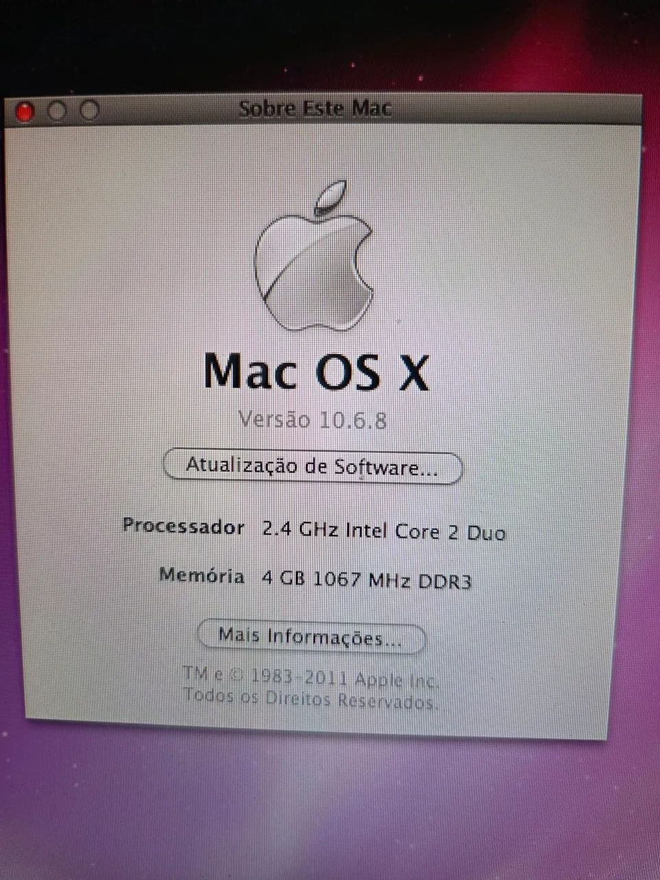 Macbook Pro 2010 13 polegadas Intel Core 2Duo 4GB RAM HD 250Gb - Foto 5