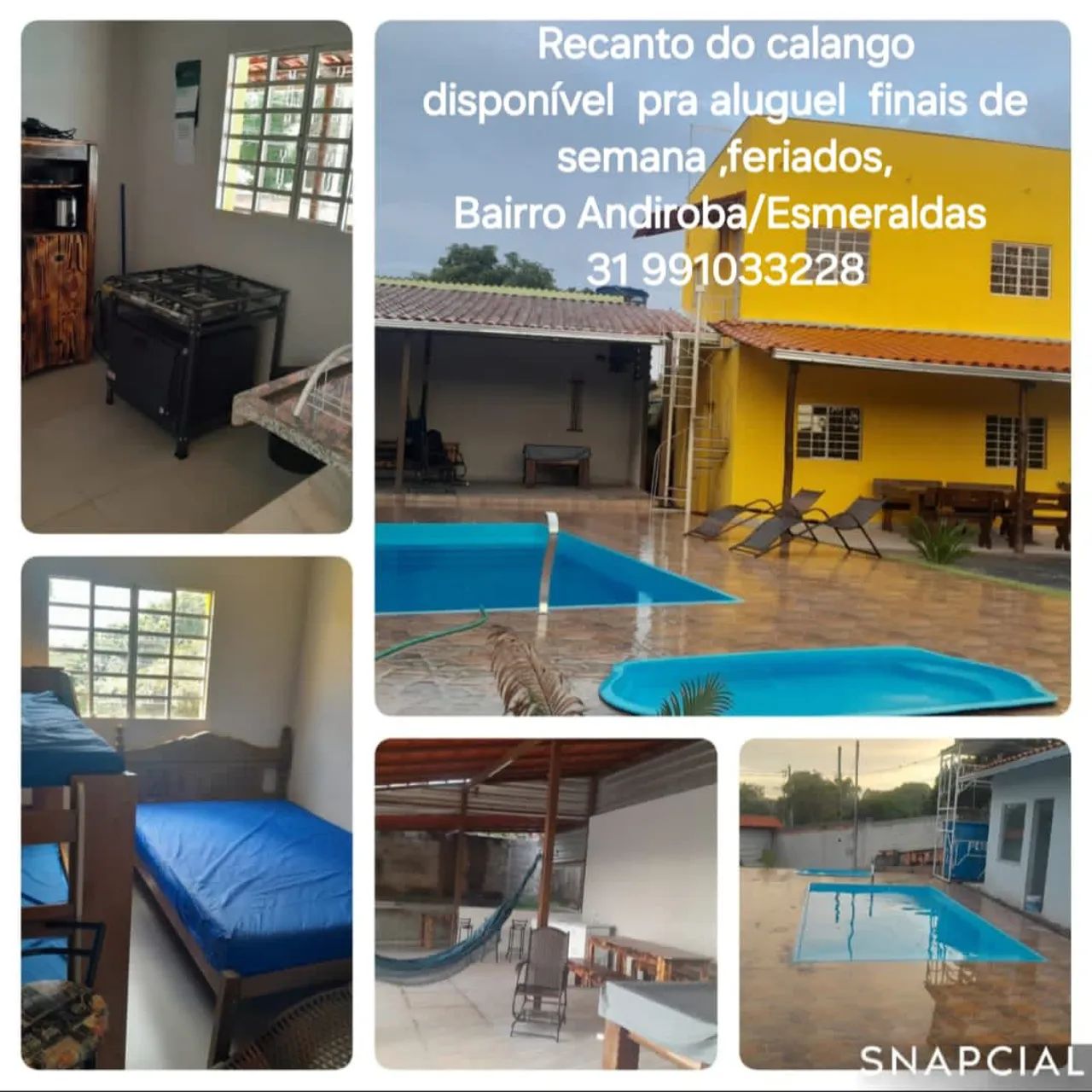 Venha passar seu fim de semana e feriado no Recanto do Calango em Andiroba Esmeraldas