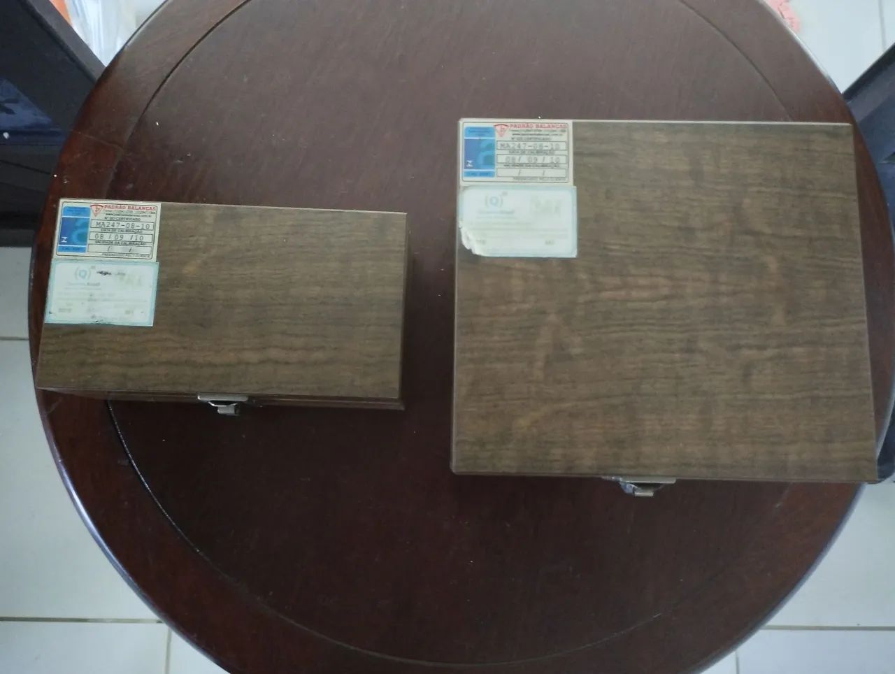 Kit Pesos Padrão para Balanças com Certificado M1 e 2 Estojos