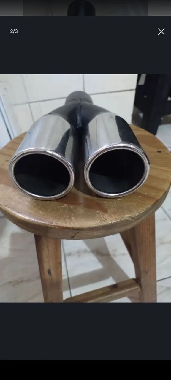 Ponteira dupla inox nova sem uso 120,00 reais - Foto 2