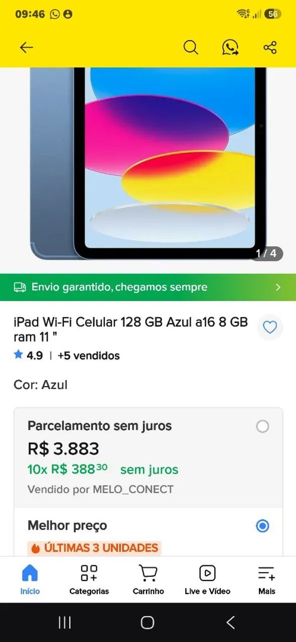 Ipad a16 128