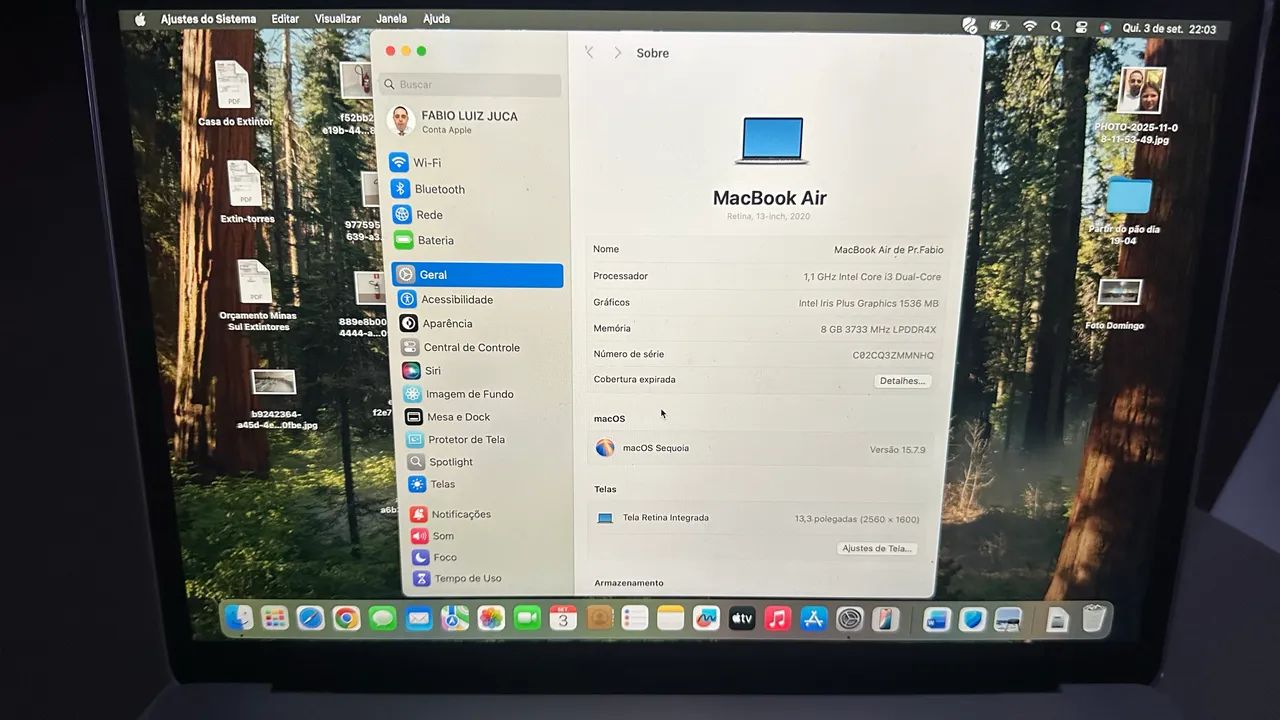 MacBook Air 13,3 polegadas 2020 usado sem marcas de uso - Foto 5