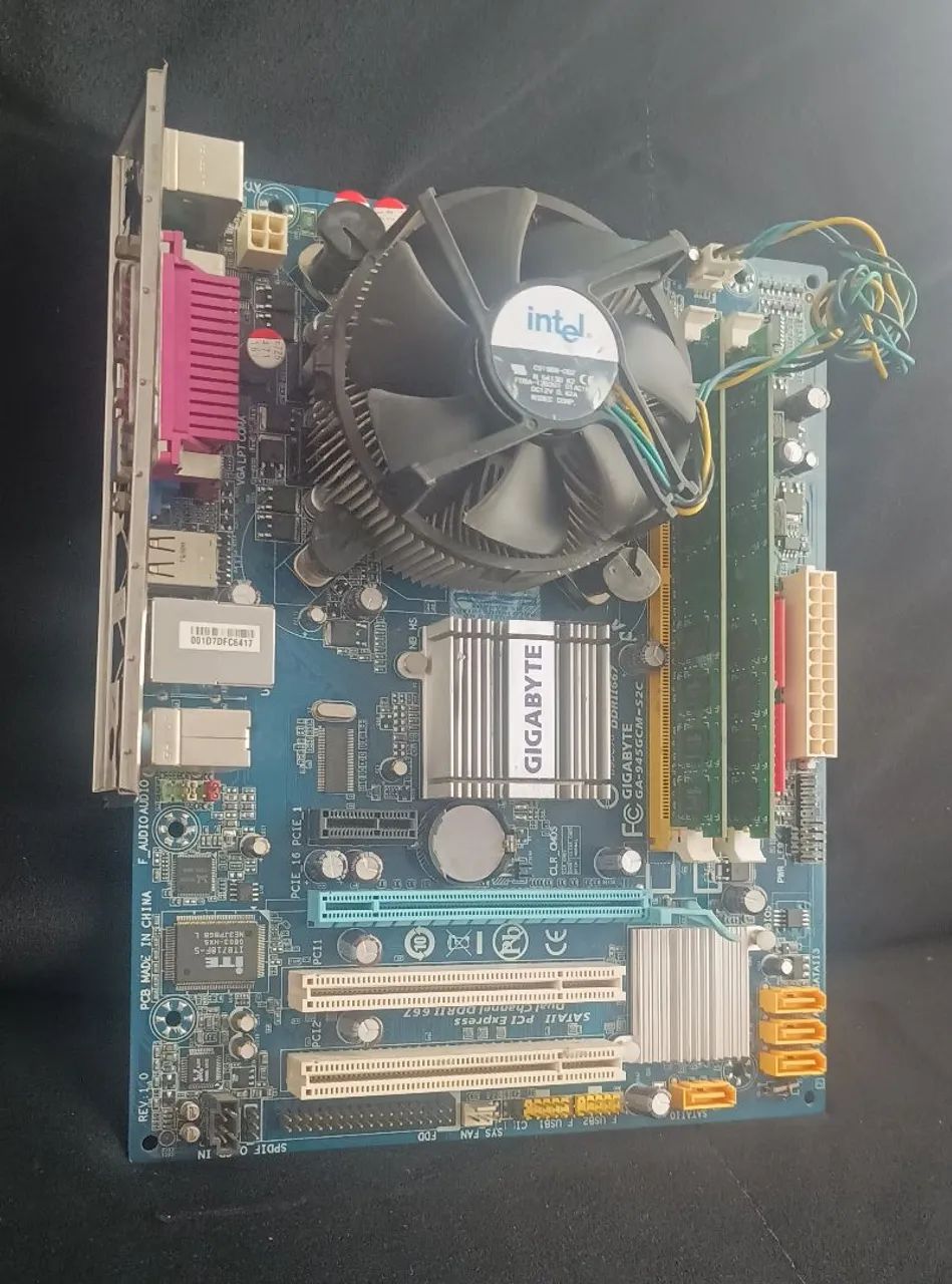 Kit placa mãe + Processador + Memória LEIA ANÚNCIO  - Foto 2