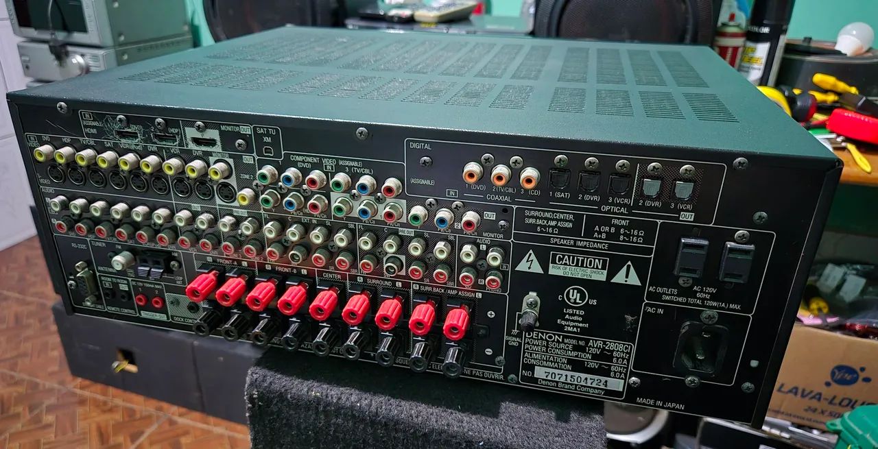 Receiver Denon AVR 2808ci Impecavel - Foto 3