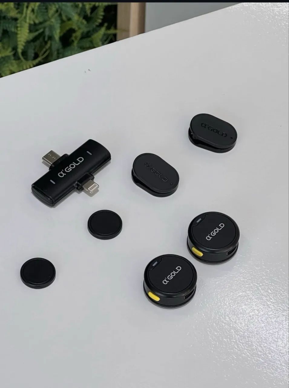 Microfone De Lapela Sem Fio Duplo iPhone Tipo C Cancelamento Ruido - Produto Novo  - Foto 4