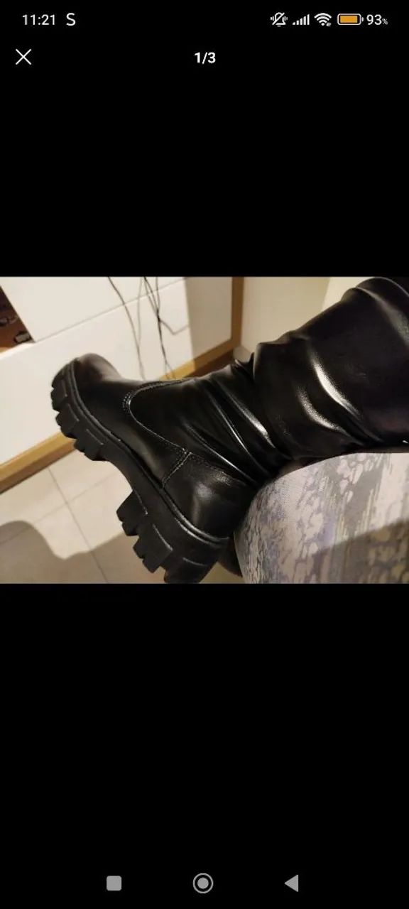 Bota Over the Knee de couro  - Foto 3