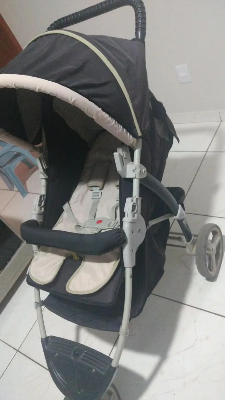 Conjunto carrinho de bebê e bebê conforto Galzerano - Foto 3